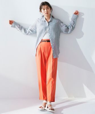 【ＣＬＡＳＳＹ．　９月号掲載／ＷＥＢ限定カラーあり】ＬＩＢＥＣＯ　ベーシック　シャツ（ＢＬ２７ＳＭ０５０６）