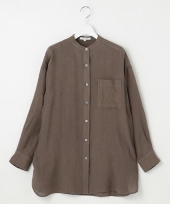 WEB限定カラーあり／洗える】LIBECO バンドカラー ビッグ