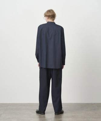 ATON エイトン SUVIN BROAD バンドカラーシャツ サイズ4 SUVIN BROAD ｜ バンドカラーシャツ － UNISEX