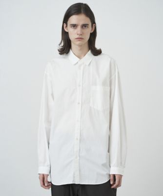 ＜ATON (Women/Men)＞ＳＵＶＩＮ　ＢＲＯＡＤ　｜　ウォッシュドシャツ　－　ＵＮＩＳＥＸ（ＢＬＡＧＣＭ０００４）