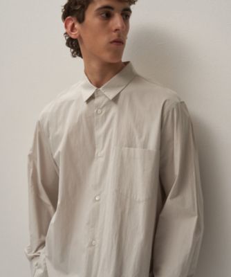 ＜ATON (Women/Men)＞ＳＵＶＩＮ　ＢＲＯＡＤ　｜　スタンダードシャツ　－　ＵＮＩＳＥＸ（ＢＬＡＧＧＭ０００１）