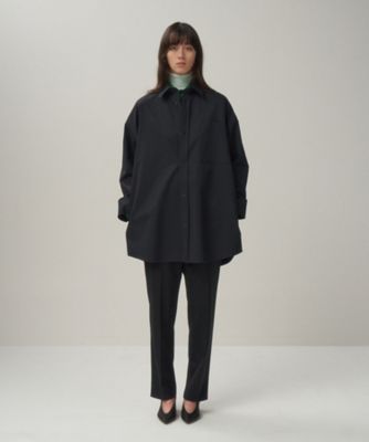 STONE  ブラック コットン オーバーシャツジャケット L STONE ISLAND - 【ラスト1点】 BRUSHED COTTON CANVAS, GARMENT
