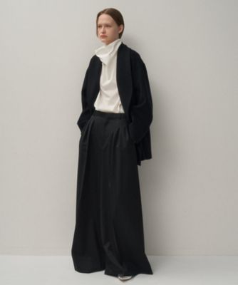 ＜ATON (Women/Men)＞ＣＯＴＴＯＮ　ＳＩＬＫ　ＬＡＷＮ　｜　ハイネックプルオーバーシャツ（ＢＬＡＧＧＷ０６０４）