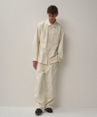 ＜ATON (Women/Men)＞ＨＡＲＤ　ＷＡＳＨＥＤ　ＣＯＴＴＯＮ　｜　シャツジャケット　－　ＵＮＩＳＥＸ（ＢＬＡＧＧＷ０７０２）