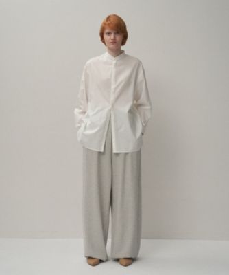 COTTON SILK ｜ スタンドカラーシャツ