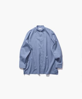 COTTON SILK ｜ スタンドカラーシャツ
