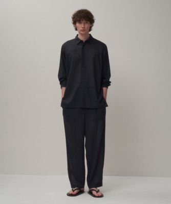 TWIST WOOL GAUZE ｜ ルーズフィットシャツ