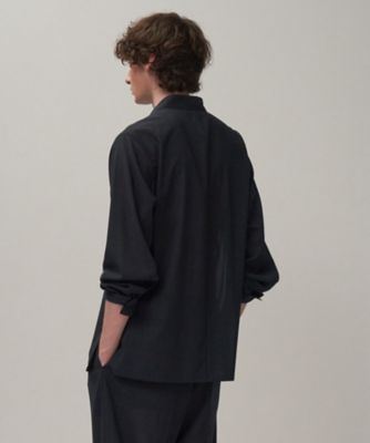 TWIST WOOL GAUZE ｜ ルーズフィットシャツ 