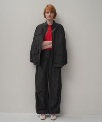 ＜ATON (Women/Men)＞ＳＩＬＫ　ＬＩＮＥＮ　ＰＯＰＬＩＮ　｜　ジャングルファディーグジャケット（ＢＬＡＧＬＭ０３０３）