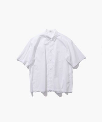 ＜ATON (Women/Men)＞ＳＵＶＩＮ　ＢＲＯＡＤ　｜　ウォッシュハーフスリーブシャツ　－　ＵＮＩＳＥＸ（ＢＬＡＧＬＭ０４００）