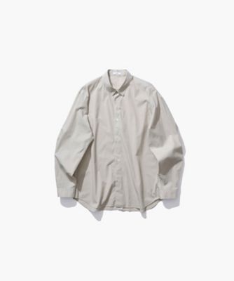 ＜ATON (Women/Men)＞ＳＨＲＩＮＫ　ＣＯＴＴＯＮ　ＬＡＷＮ　｜　オーバーサイズシャツ　－　ＵＮＩＳＥＸ（ＢＬＡＧＬＭ０４０１）