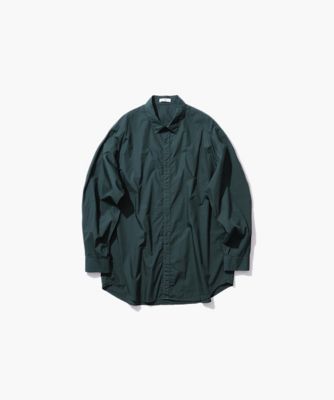 【未使用】エイトン　ATON バンドカラーシャツ　ホワイト　コットン　サイズ4 ATON シャツ 「ATON/エイトン」 SUVIN BROAD BAND COLLAR SHIRT