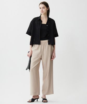 洗える】ゼブラシアーJQ クロップドシャツ（BLCMGM0611