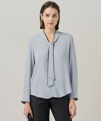 新色追加】BackSatinAmunzen 配色ボウタイブラウス