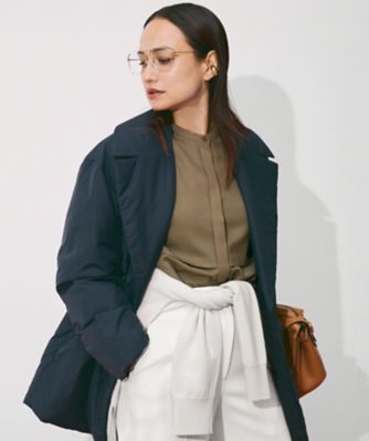 ＜ICB L (Women/大きいサイズ)＞アルタニカツイル　バンドカラーブラウス（ＢＬＣＭＧＷ０６０４）