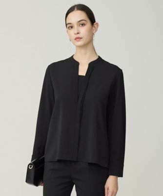 ＜ICB L (Women/大きいサイズ)＞Ｆｉｅｄ　キーネック　ブラウス（ＢＬＣＭＬＭ００１０）