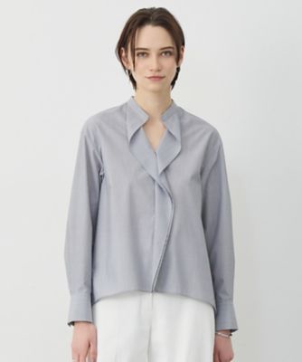 ＜ICB L (Women/大きいサイズ)＞クリーンブロード　ラッフルデザイン　プルオーバーブラウス（ＢＬＣＭＬＭ０３１９）