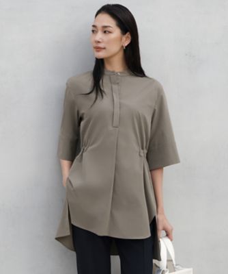 極美品✨アイシービー　25SS ビンテージスパンデザインブラウス　Mサイズ4 ヴィンテージスパンブロード デザインブラウス（BLCMLM0504