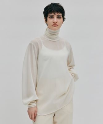 【洗える】ＭＯＹＥ ／ ハイネックブラウス（ＢＬＣＷＣＡ０２０８） | BEIGE， (Women)/ベイジ |  三越伊勢丹オンラインストア・通販【公式】