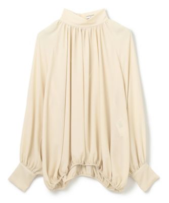 ⭐新品 BEIGE. DION ハイネック ギャザー ブラウス WEB限定】DION / ギャザーブラウス / BEIGE, | ファッション通販