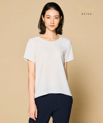 BEIGE， (Women)/ベイジ 【洗える】SHELBY / ハーフスリーブブラウス(BLCWCS0761)