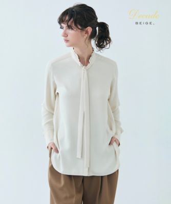 ＜BEIGE， (Women)＞【洗える】ＥＶＡ　／　ボウタイロングスリーブブラウス（ＢＬＣＷＣＳ０７８５）
