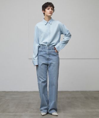 ダンシャ・リー 洗える】DELAUP ／ ダンガリー風コットンデニムシャツ