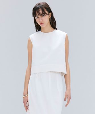 ＜BEIGE， (Women)＞【洗える】ＮＡＶＩＧＬＩＯ　／　ショート丈ノースリーブデニムブラウス（ＢＬＣＷＧＡ０００４）