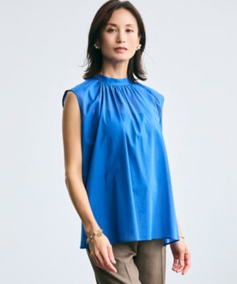 バーバリーブルーレーベル ノースリーブ ボウタイ ブラウス 36(S