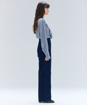 CALLERRY ／ シルク混ドットラッフルブラウス