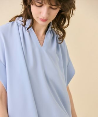 【ＷＥＢ限定・洗える】ＣＥＬＯＳＩＡ　／　スキッパーブラウス（ＢＬＣＷＧＭ６２５１）