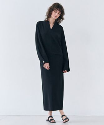 洗える】RUE ／ スリットネックフォルムブラウス