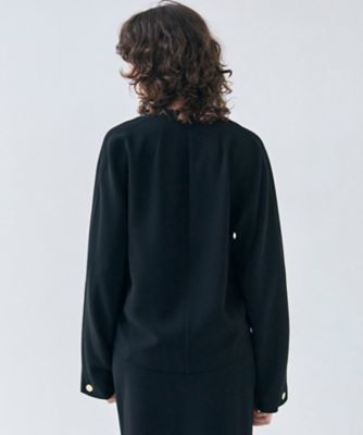 洗える】RUE ／ スリットネックフォルムブラウス