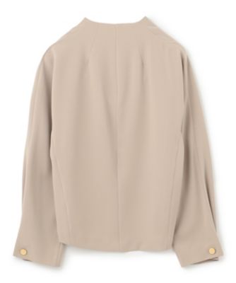 洗える】RUE ／ スリットネックフォルムブラウス 