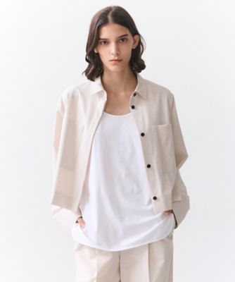 ＜BEIGE， (Women)＞ＡＰＯＰＨＹ　／　ステッチディテールショートシャツジャケット（ＢＬＣＷＬＳ０３０４）