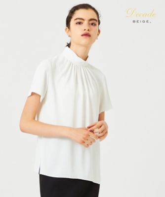 ＜三越伊勢丹/公式＞ BEIGE (Women)/ベイジ EVA ／ ハイネックブラウス シロ トップス【三越伊勢丹/公式】