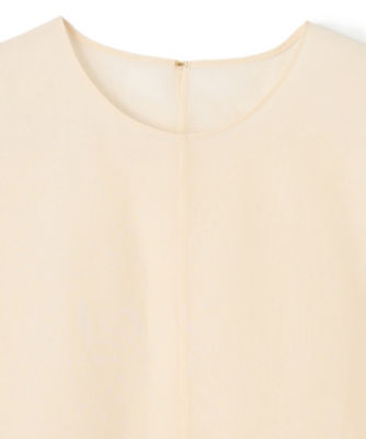 帯電防止処理加工 新品 lui jewelry blouse03-beige ノースリーブ