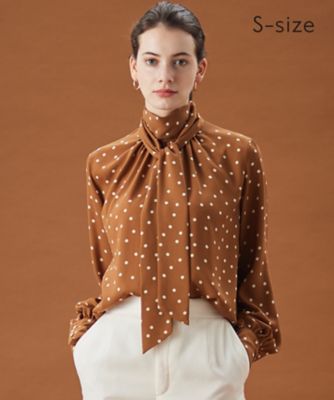 ＜BEIGE， (Women)＞【Ｓ－ｓｉｚｅ】ＶＩＧＮＯＮ　／　ドットブラウス（ＢＬＣＸＳＡ０２０８）