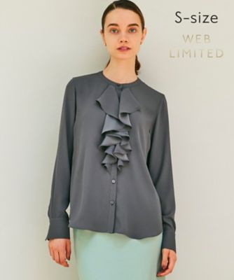 ＜BEIGE， (Women)＞【ＷＥＢ限定・Ｓ－ｓｉｚｅ】ＭＡＫＡＬＵ　／　フリルブラウス（ＢＬＣＸＳＡ０３５０）