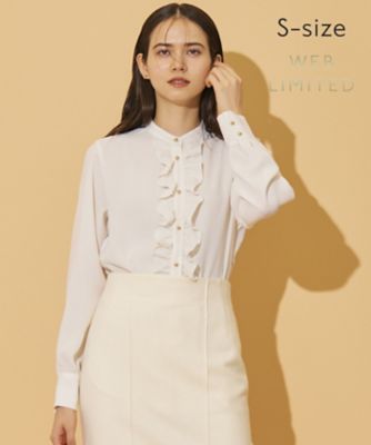 ＜BEIGE， (Women)＞【ＷＥＢ限定・Ｓ－ｓｉｚｅ】ＳＴＯＷ　／　フリルブラウス（ＢＬＣＸＳＷ０４０７）
