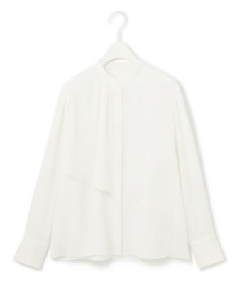 ＜ICB (Women)＞【速乾・洗える】ＢａｃｋＳａｔｉｎＡｍｕｎｚｅｎ　ラッフルデザインブラウス（ＢＬＣＹＣＭ０２０８）