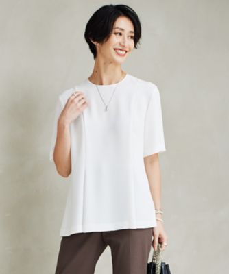 ＜ICB (Women)＞【ＵＶカット・接触冷感・防シワ・洗える】エステルダブルクロス　タックデザインプルオーバー（ＢＬＣＹＣＭ０６０３）