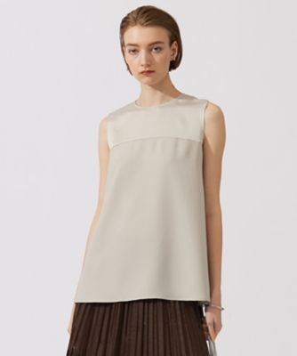 ＜ICB (Women)＞【接触冷感・ＵＶケア・速乾・洗える】　ＦｌｕｉｄＢａｃｋＳａｔｉｎ　ノースリーブブラウス（ＢＬＣＹＣＭ０６０４）