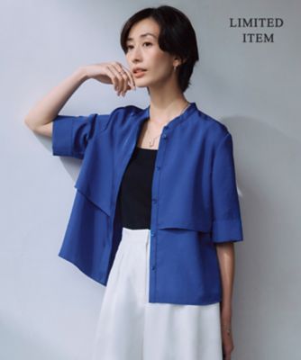 WEB限定・接触冷感・速乾・洗える】シルキーツイル 半袖クロップド