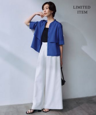 WEB限定・接触冷感・速乾・洗える】シルキーツイル 半袖クロップド