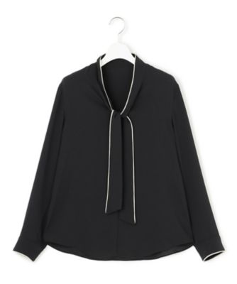 新色追加】BackSatinAmunzen 配色ボウタイブラウス