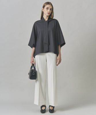 洗える】T／Wブロード ボウタイブラウス（BLCYGW0414