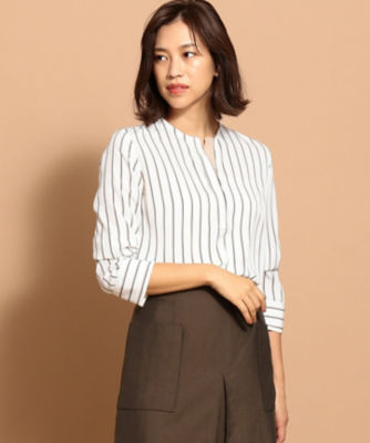 ｌｉｇｈｔ ｔｗｉｌｌ ノーカラーブラウス ｂｌｃｙｋａ０２１５ 三越伊勢丹オンラインストア 公式