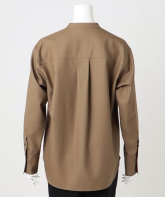 エステータ】ウールツイル バンドカラーシャツ（BLH6CW0926