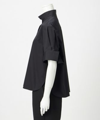 ハーフスリーブラッフルカフスピンタックシャツ 2021春夏 エステータ】THOMAS MASON ダブルカフス ハーフスリーブ